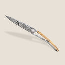 Deejo Tattoo 37g Knife with Olive Wood Handle, Van Life