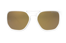 Hilx Trident Carnage Sunglasses - Matte White w/ Gold Polarized Lens | Gearshop NZ