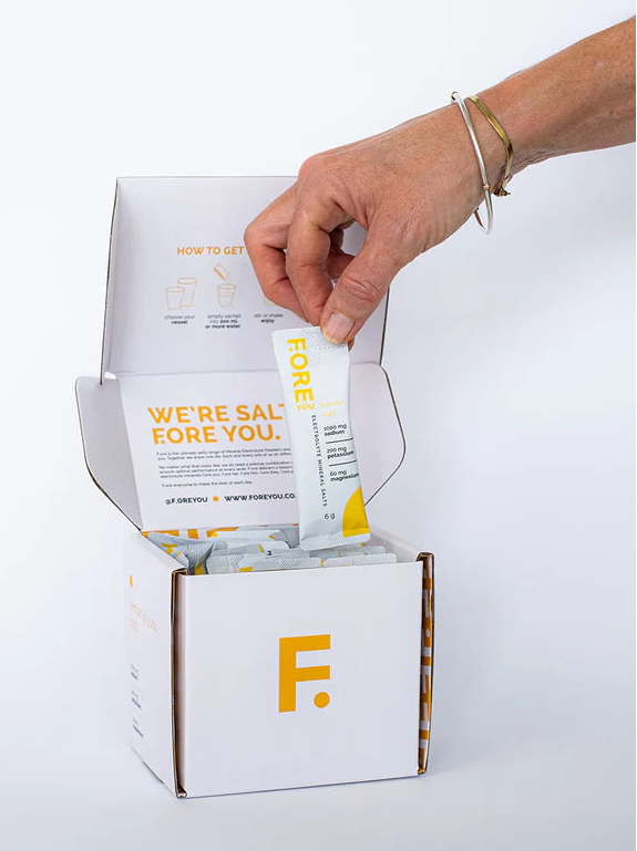 F.oreyou Electrolyte Recovery Drink - Lemon Salt - 20x Sachet Box