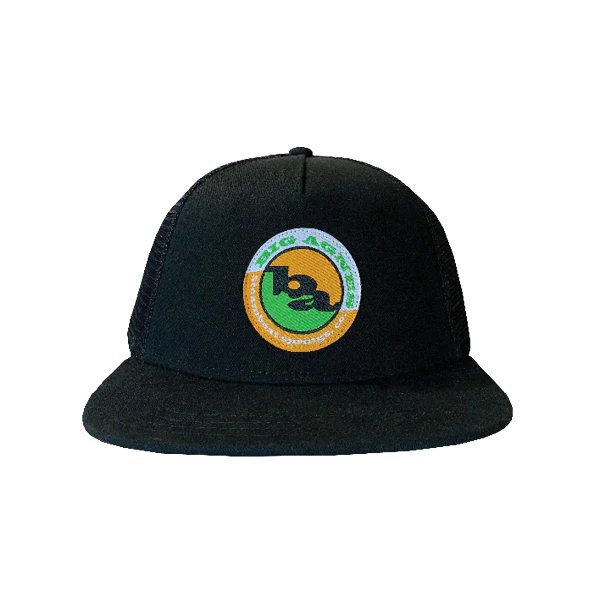 Big Agnes OG Logo Flat Brim Twill Trucker Hat - Black