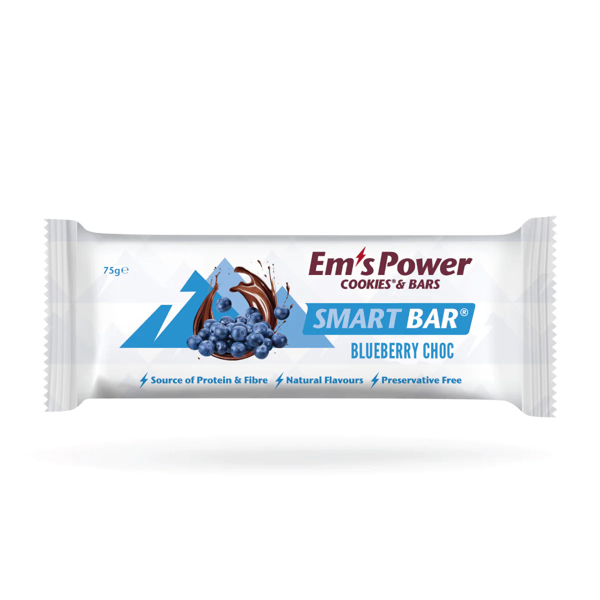 Em's Power Cookie Bars, Blueberry Choc Each