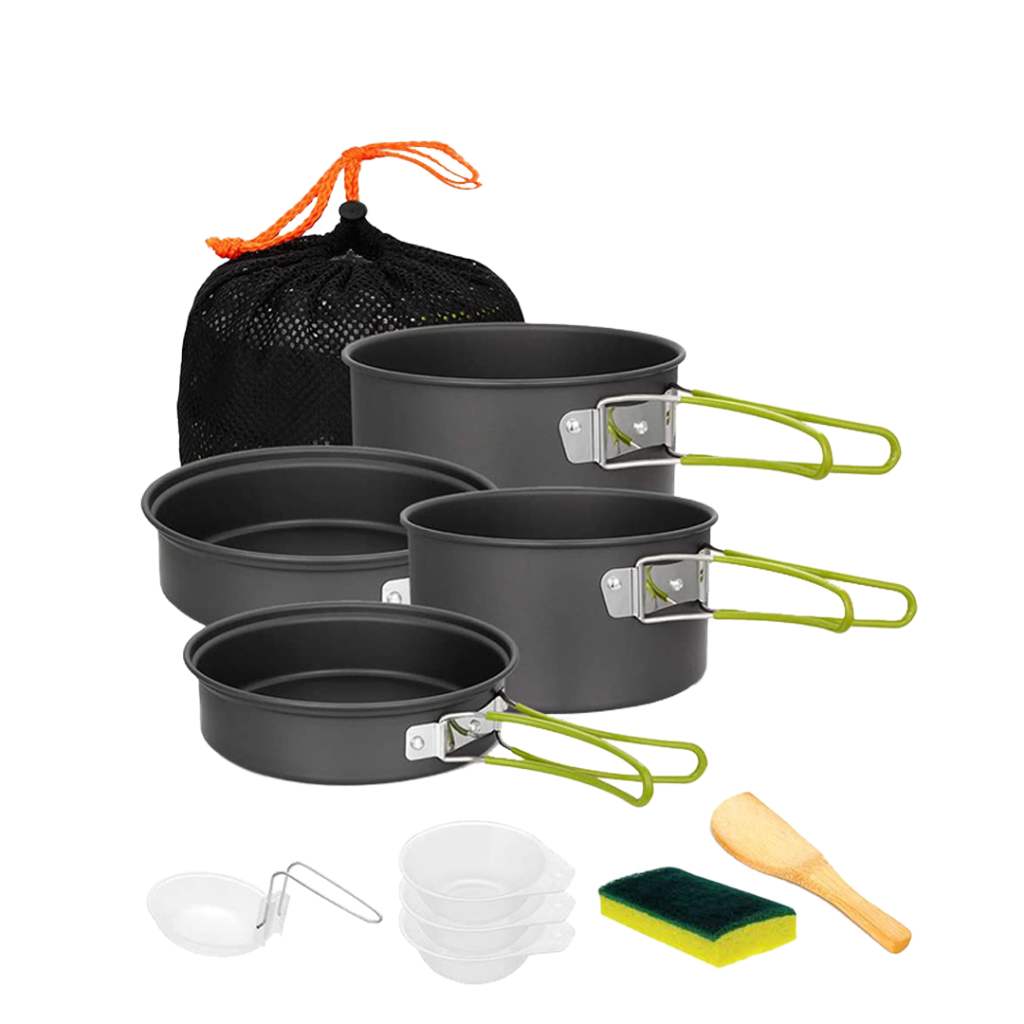 Domex Anodised Camping Cook Set (10 piece) | Gearshop NZ