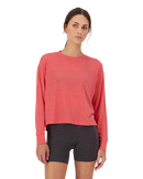 Mons Royale Women's Zephyr Merino Tencel Boxy Long Sleeve Top | Gearshop NZ