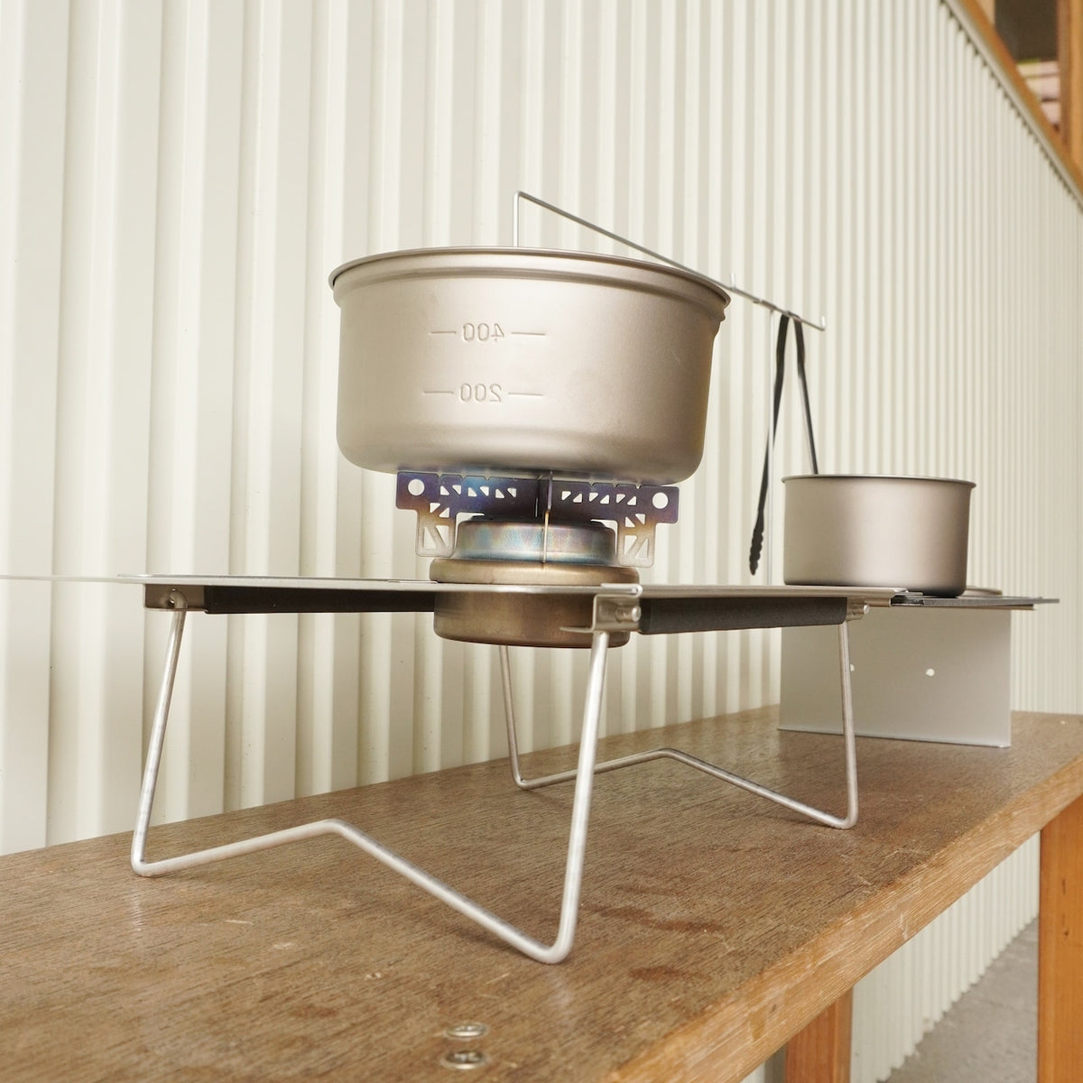 Evernew Aluminum Table w/ Stove Hole