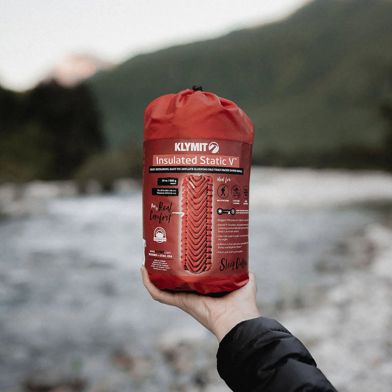 Klymit Static V Insulated Sleeping Mat - Brick Red