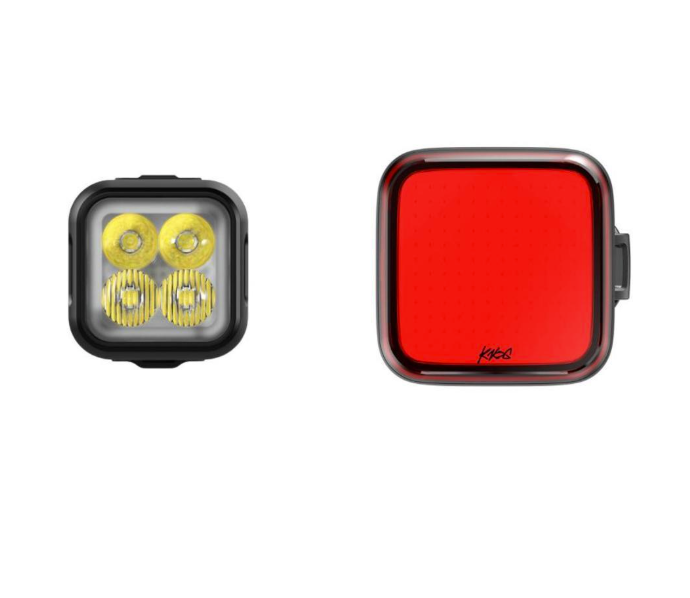 Knog Blinder 1000 Lumen + Blinder Square Rear Bike Light Set