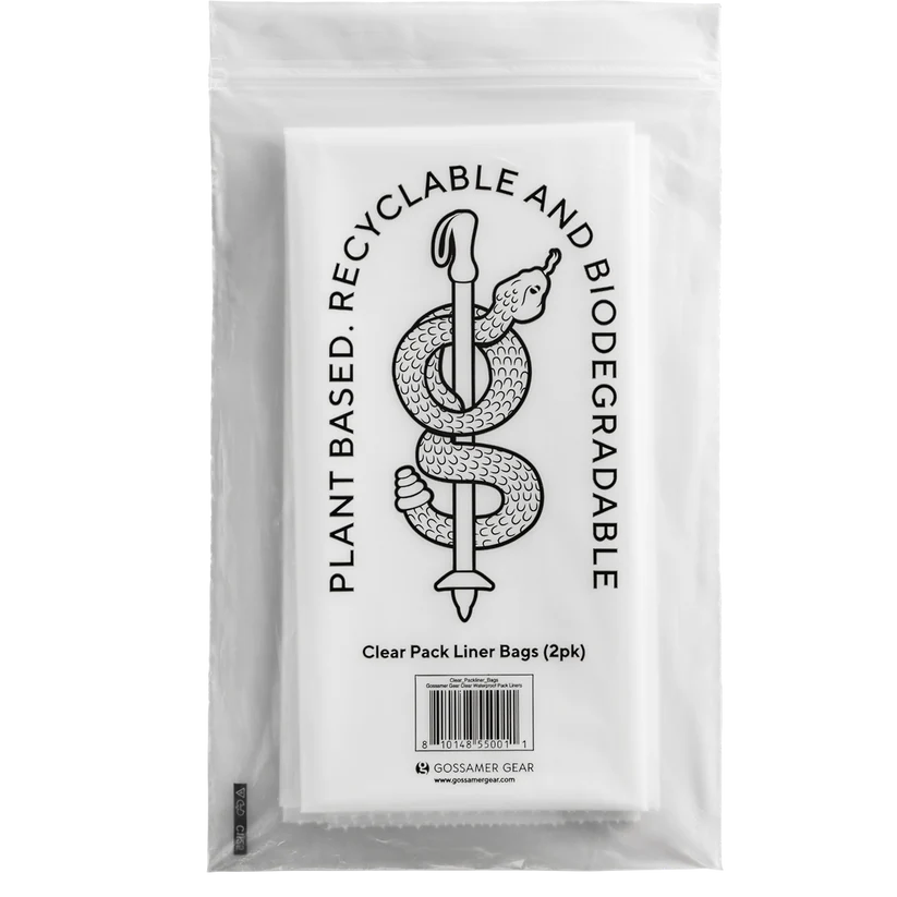Gossamer Clear Waterproof Pack Liner 2 Pack
