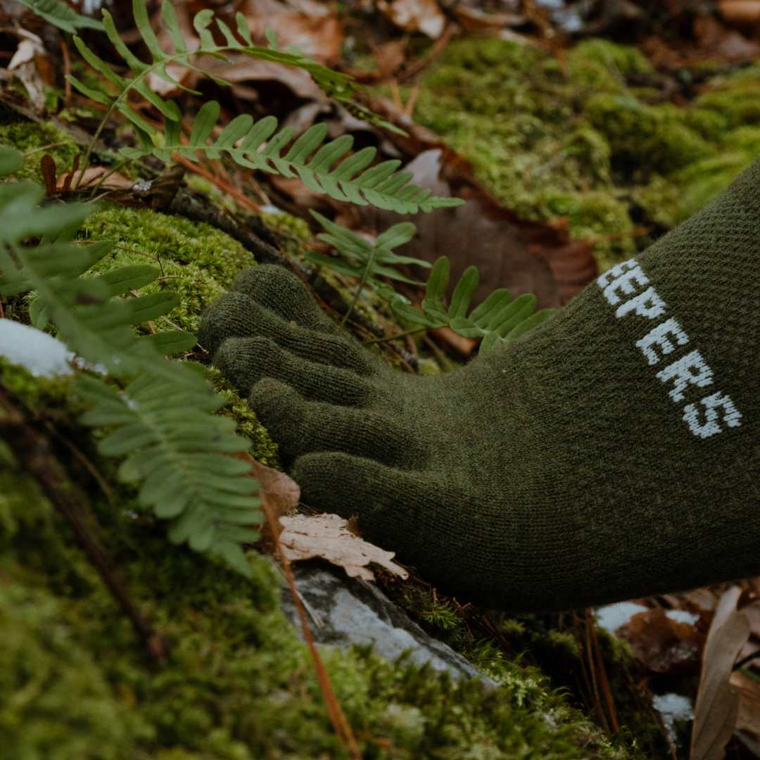 Creepers Merino Toe Socks - Quarter Crew Length Ltd Edition