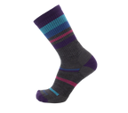 Point6 Merino Hiking Mixed Stripe Light Crew Sock