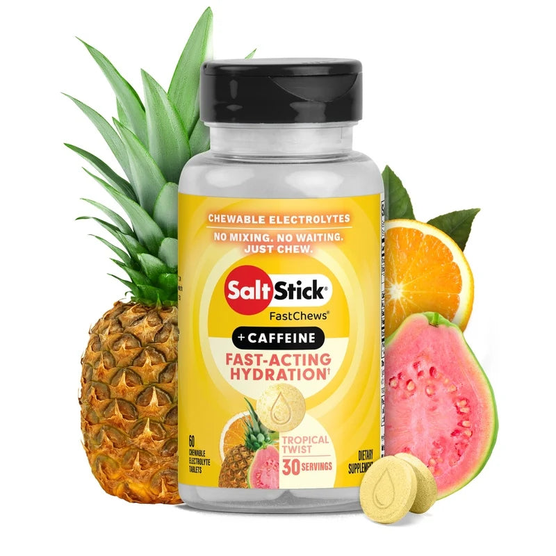 SaltStick Caffeine FastChews Bottle - 60 Chews