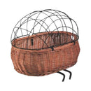Basil Pluto Rattan Front Pet Bike Basket with Headtube Mount | Gearshop NZ