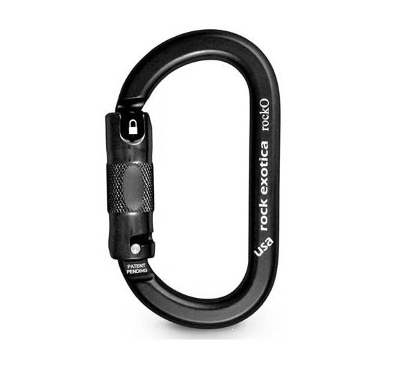 Rock Exotica RockO Auto Lock Carabiner, Black