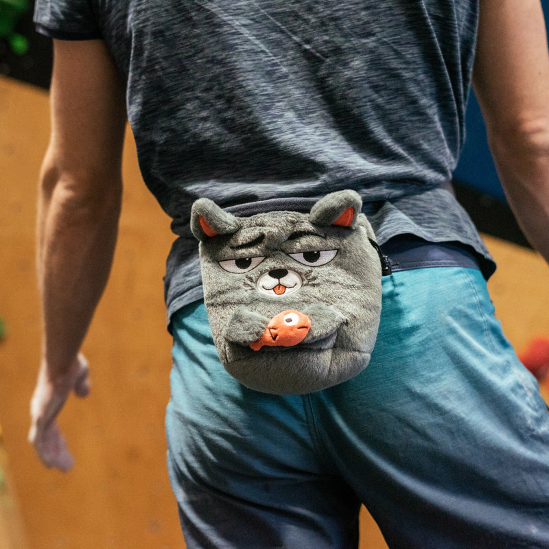 YY Vertical Grey Cat Chalk Bag