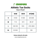 Creepers Merino Toe Socks - Ankle Length