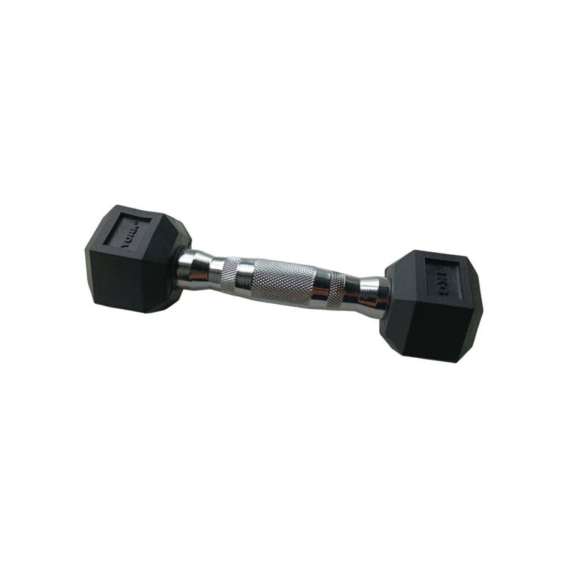 York Hexagonal Rubber Dumbbell