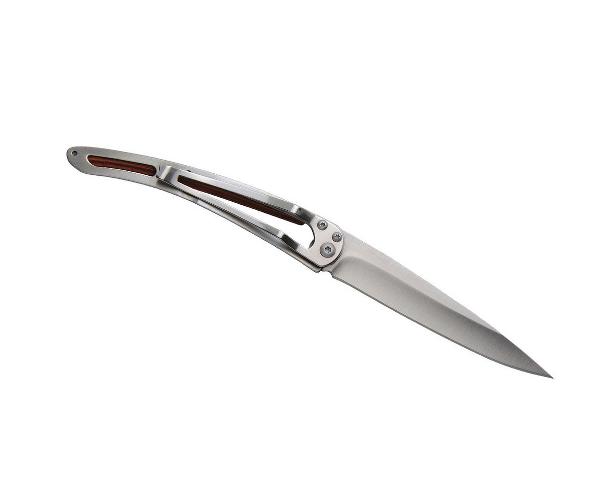 Deejo Wood 37g Knife with Coral Handle