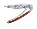 Deejo Tattoo 37g Knife with Coral Handle, Cherry Blossom