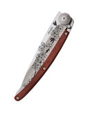 Deejo Tattoo 37g Knife with Coral Handle, Cherry Blossom