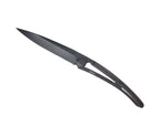 Deejo Black 37g Knife with Ebony Handle