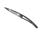 Deejo Black 37g Knife with Ebony Handle, Angels