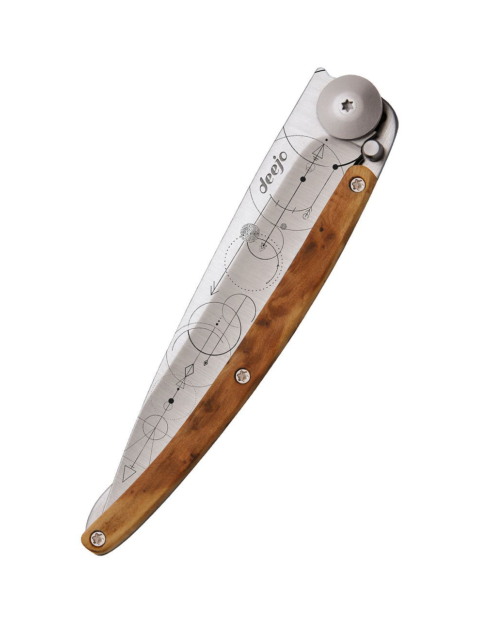 Deejo Tattoo 37g Knife with Juniper Handle, Theorem