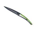 Deejo Black 37g Knife with Green Beech Wood Handle, Versailles
