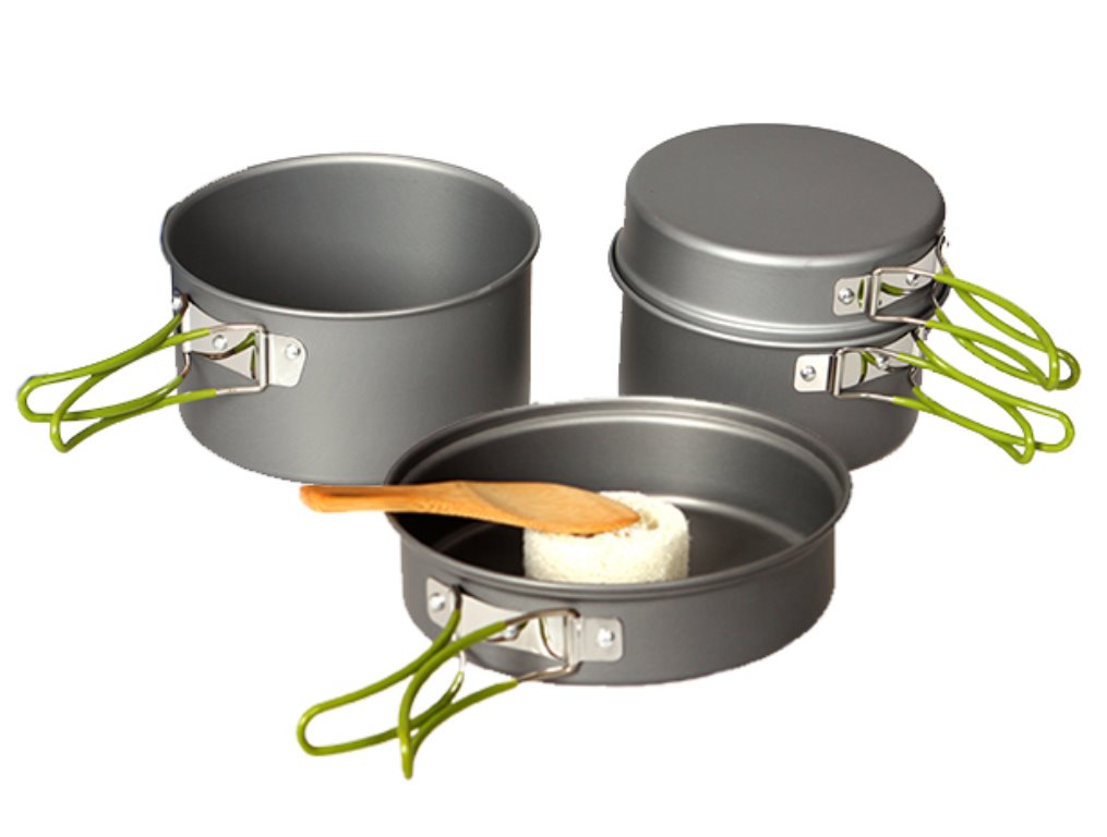 Domex Anodised Camping Cook Set (10 piece) | Gearshop NZ