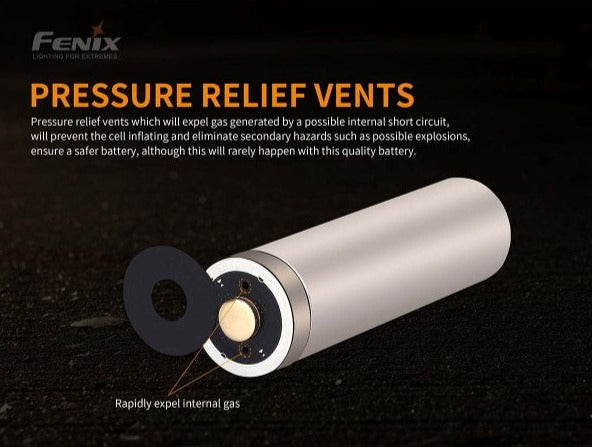 Fenix Rechargeable 5000mAh 21700 Battery Type-C USB