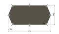 Tatonka Tarp Wing 1 LT - Stone Grey Olive