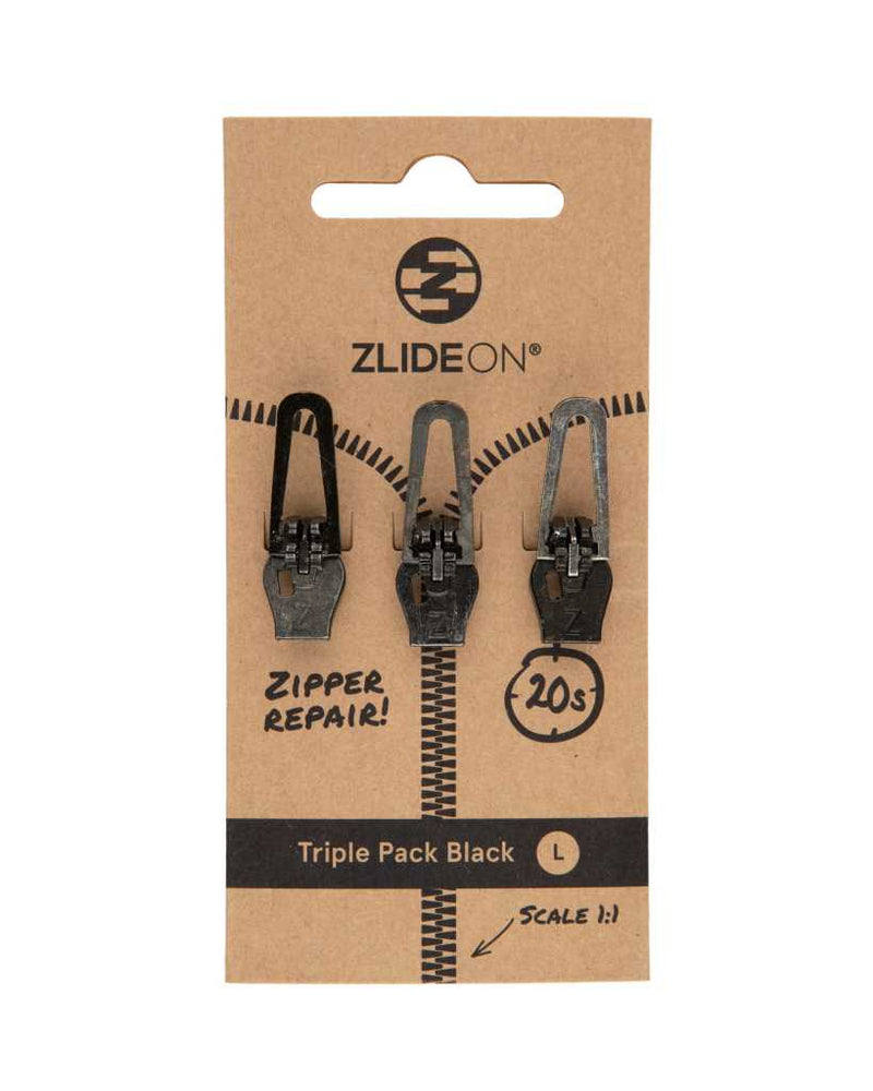 ZlideOn Metal Zipper Triple Pack