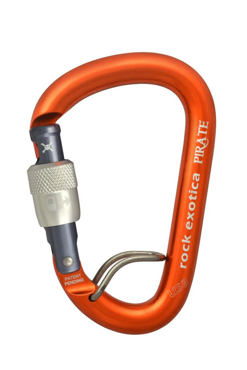 Rock Exotica Pirate Wire Eye Screwgate Carabiner