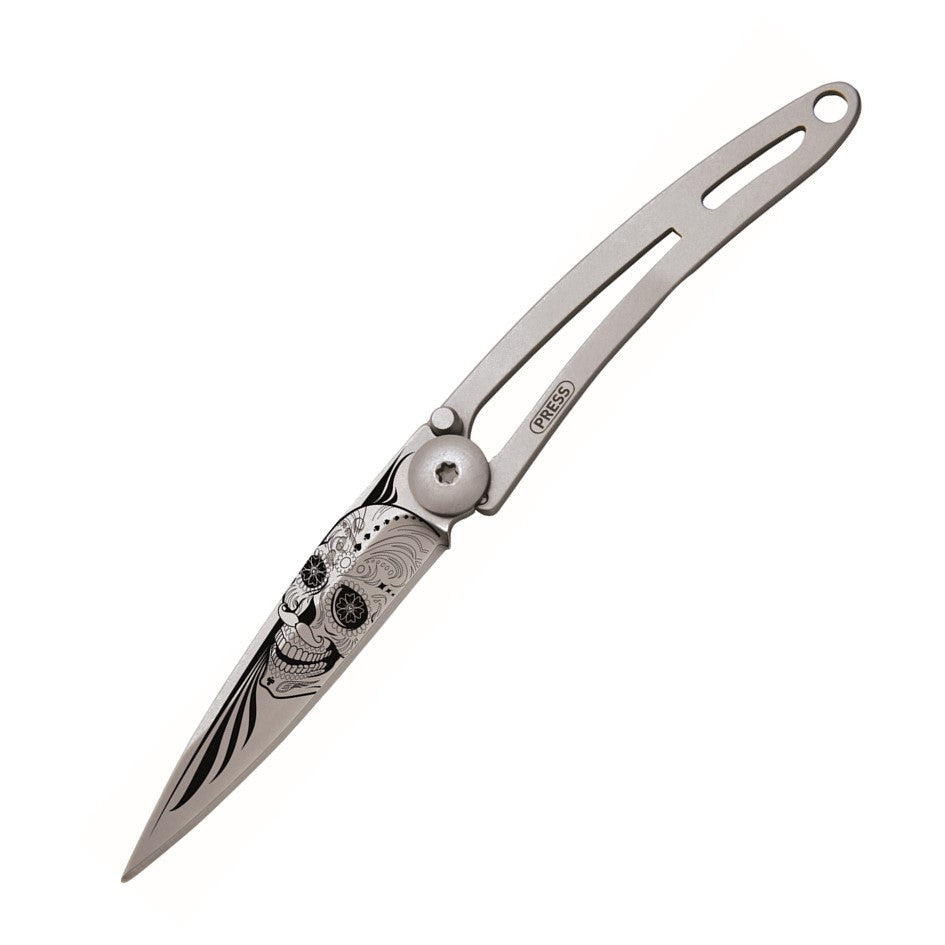 Deejo Naked 15g Knife, Latino Skull