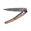 Deejo Black 37g Knife with Juniper Handle, Wave