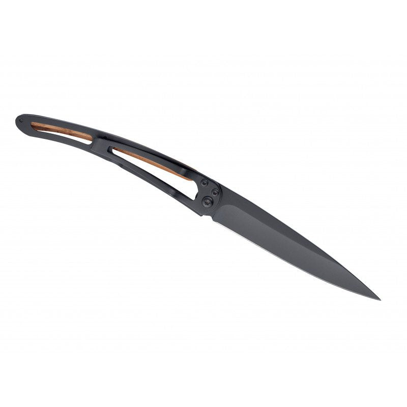 Deejo Black 37g Knife with Juniper Handle