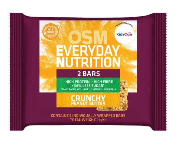 OSM Everyday Nutrition Crunchy Peanut Butter Bars, 146g, 2 Pack