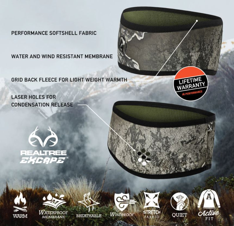 Ridgeline Womens Headband Escape Camo