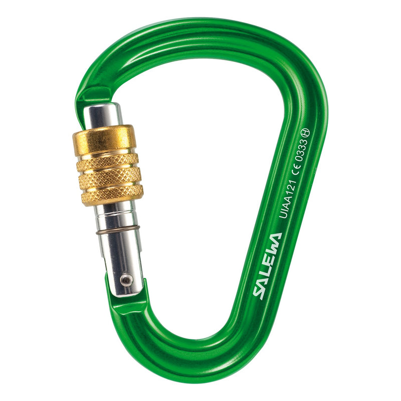 Salewa HMS Pro Carabiner, Lime Green