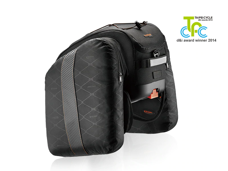 Ibera PakRak Multimount Commuter Expandable Pannier Blk