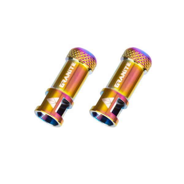 Granite Designs Juicy Nipple CNC Valve Cap Pair With Valve Core Removing Function