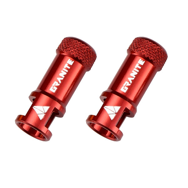 Granite Designs Juicy Nipple CNC Valve Cap Pair With Valve Core Removing Function