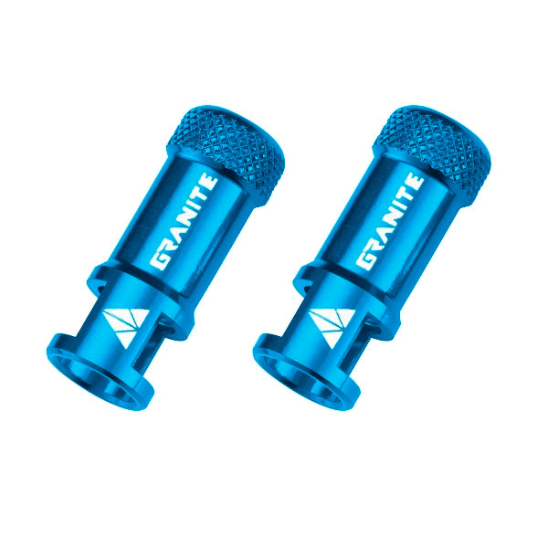 Granite Designs Juicy Nipple CNC Valve Cap Pair With Valve Core Removing Function