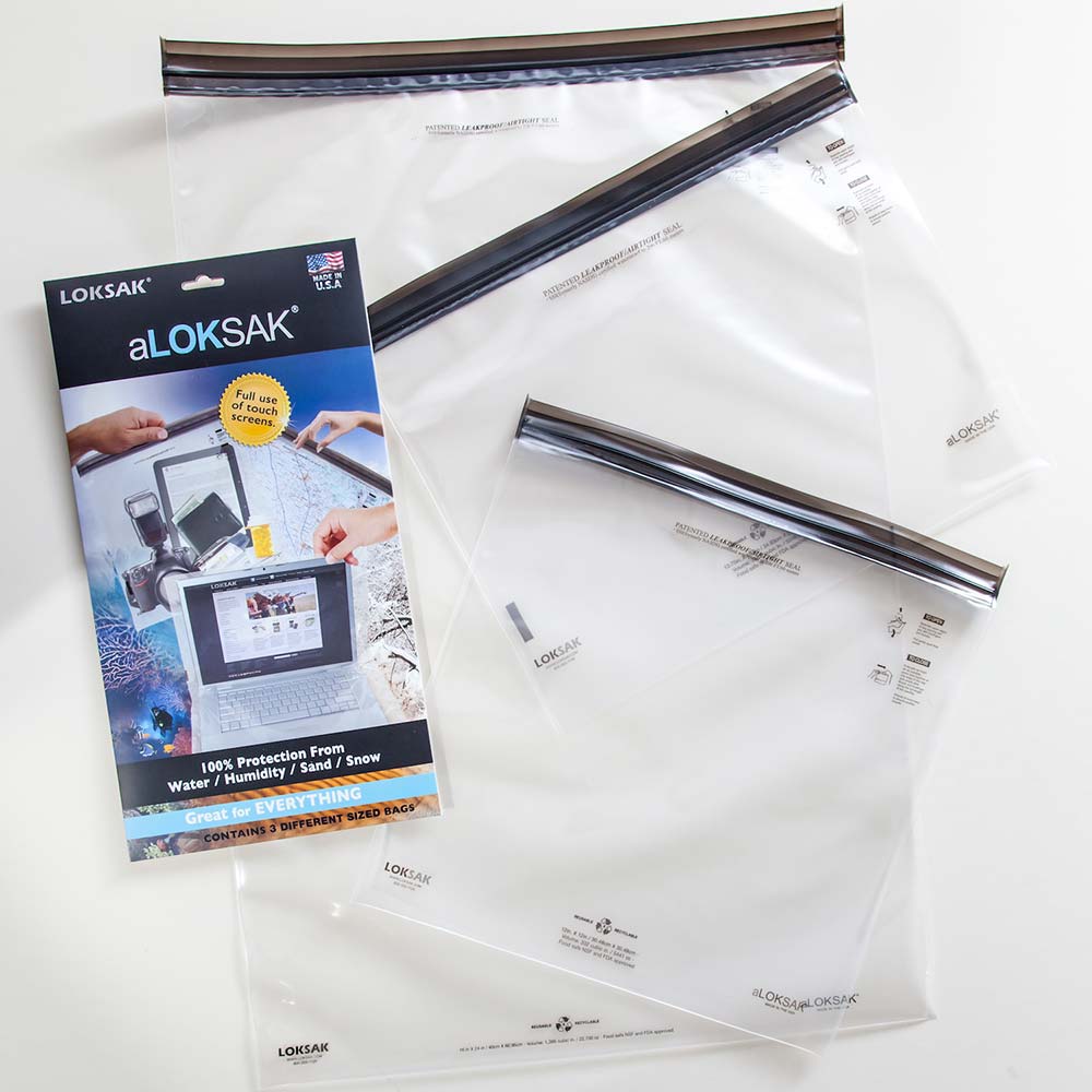 Aloksak Waterproof Protective Cover for Electronics, LMP, 3 Pack