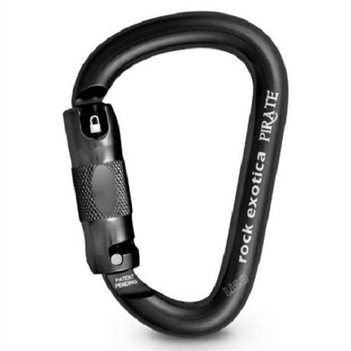 Rock Exotica Pirate Auto Lock Carabiner  Black