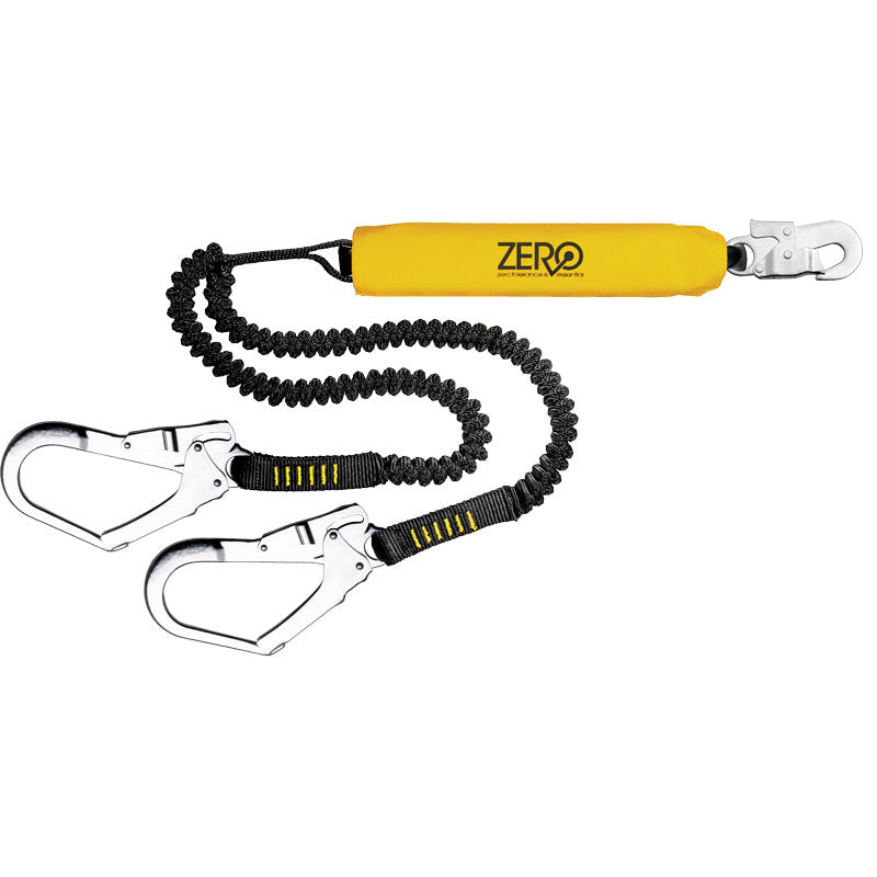 Zero ScaffPro Double Elstc. Lanyard w/Snap & Scaff Hook -2M