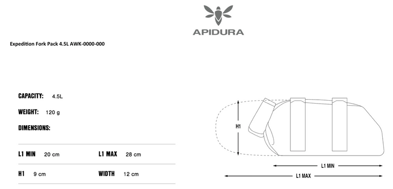 Apidura Expedition Fork Pack 3L