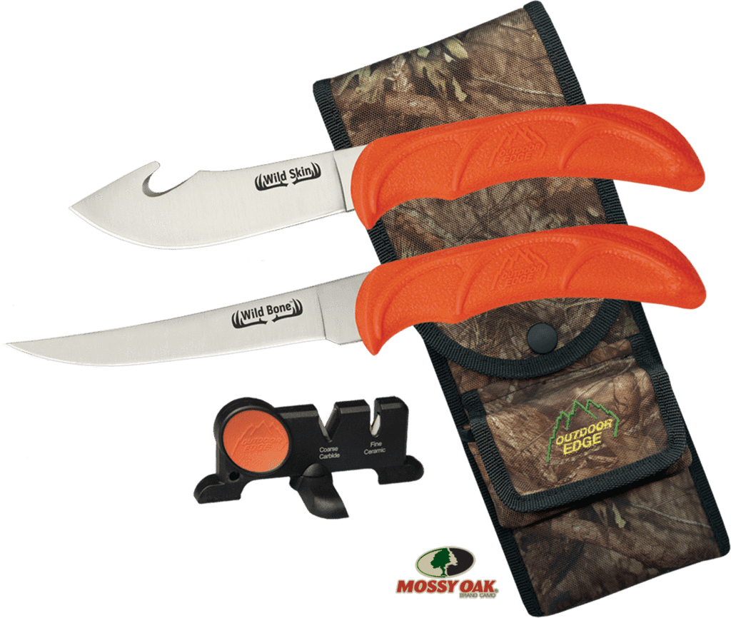 Outdoor Edge Wild-Bone Hunting Knives with Sharpener