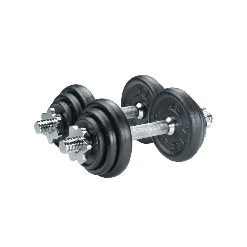 York Cast Iron Plate Dumbbell Set - 20kg